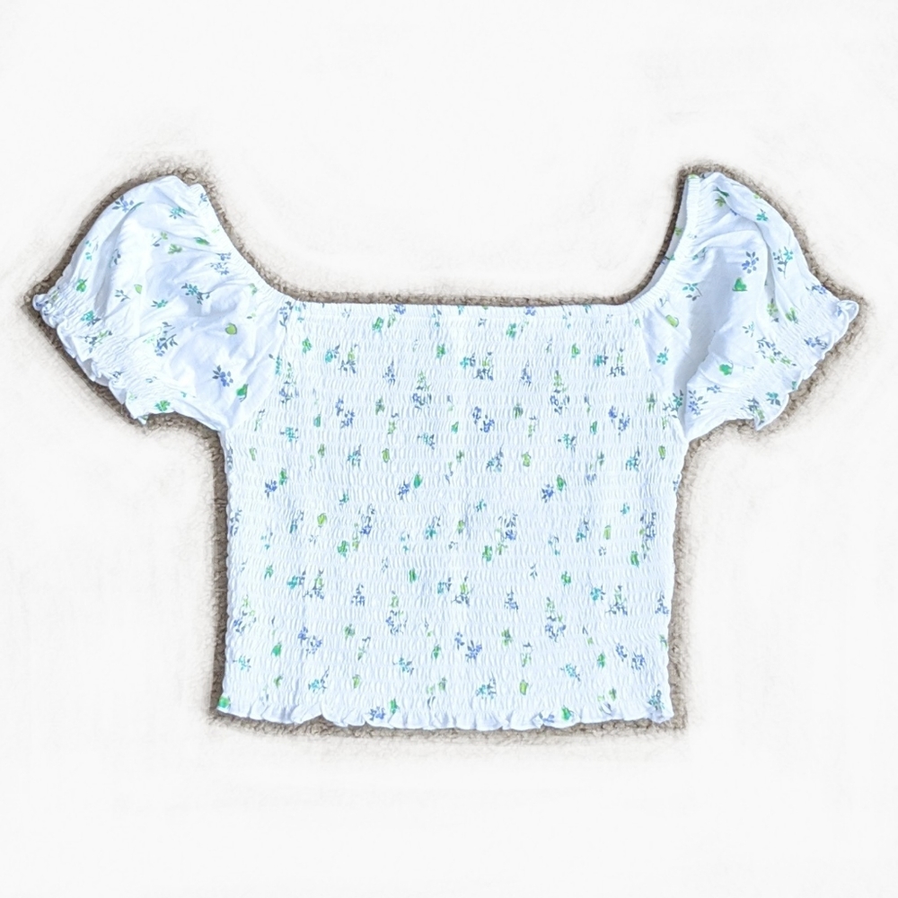Me To We Lavender Off-The-Shoulder Floral Top